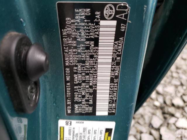 Photo 10 from auction – 2010 TOYOTA COROLLA BA with VIN 2T1BU4EE5AC258529
