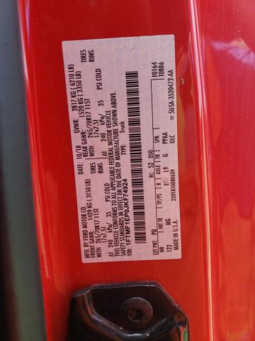 Photo 10 from auction – 2018 FORD F150 with VIN 1FTMF1EP0JKF74924