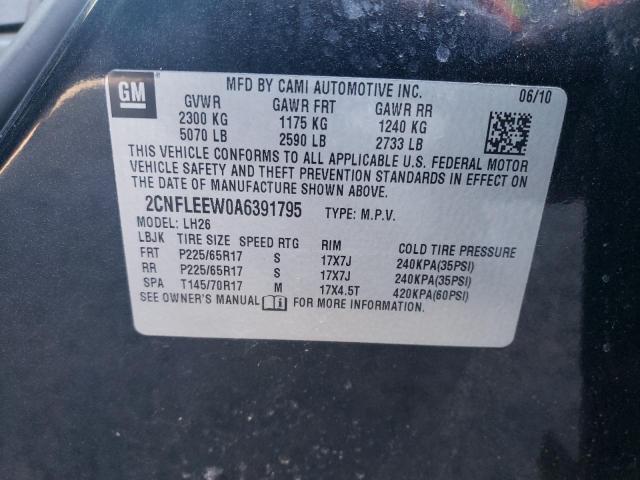 Photo 10 from auction – 2010 CHEVROLET EQUINOX LT with VIN 2CNFLEEW0A6391795