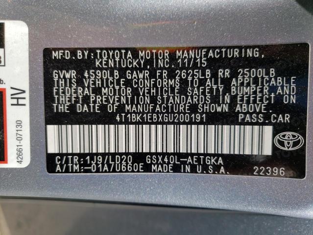 Photo 10 from auction – 2016 TOYOTA AVALON with VIN 4T1BK1EBXGU200191