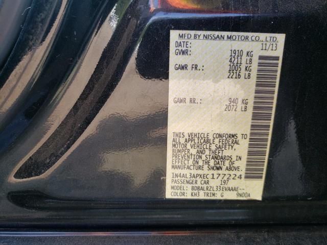 Photo 10 from auction – 2014 NISSAN ALTIMA 2.5 with VIN 1N4AL3APXEC177224