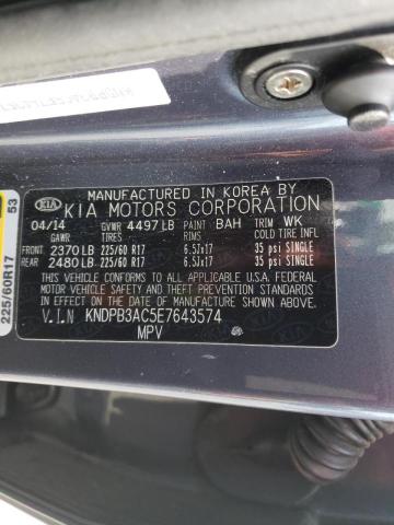 Photo 10 from auction – 2014 KIA SPORTAGE B with VIN KNDPB3AC5E7643574