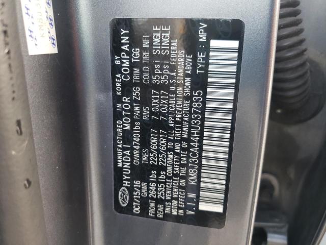 Photo 10 from auction – 2017 HYUNDAI TUCSON LIM with VIN KM8J3CA44HU337835