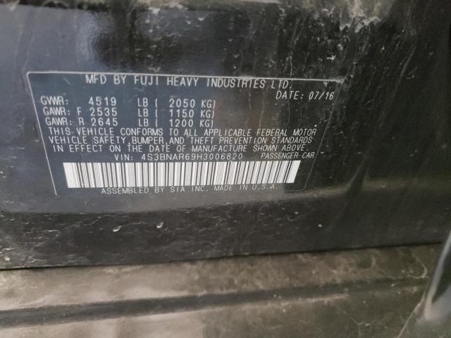 Photo 10 from auction – 2017 SUBARU LEGACY SPO with VIN 4S3BNAR69H3006820