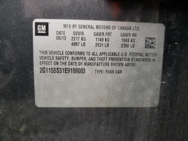 Photo 10 from auction – 2014 CHEVROLET IMPALA LTZ with VIN 2G1155S31E9109003