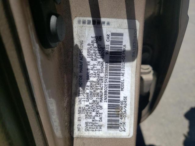 Photo 10 from auction – 1997 TOYOTA COROLLA DX with VIN 1NXBB02E5VZ539883