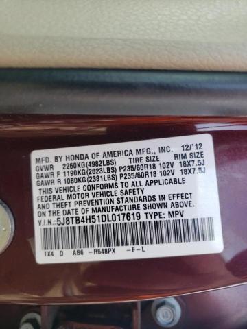Photo 10 from auction – 2013 ACURA RDX TECHNO with VIN 5J8TB4H51DL017619
