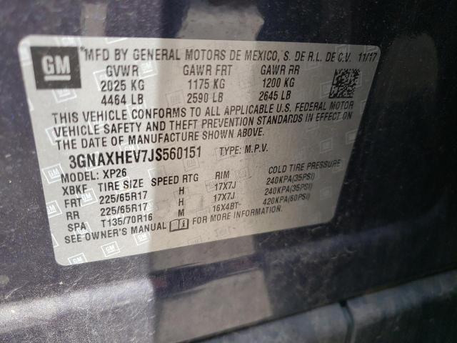 Photo 10 from auction – 2018 CHEVROLET EQUINOX LS with VIN 3GNAXHEV7JS560151