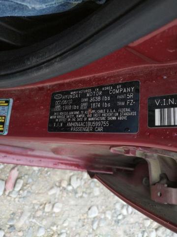 Photo 10 from auction – 2011 HYUNDAI ACCENT GLS with VIN KMHCN4AC1BU599755