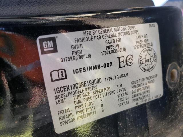 Photo 10 from auction – 2008 CHEVROLET SILVERADO with VIN 1GCEK19C38E199000
