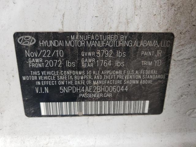 Photo 10 from auction – 2011 HYUNDAI ELANTRA GL with VIN 5NPDH4AE2BH006044