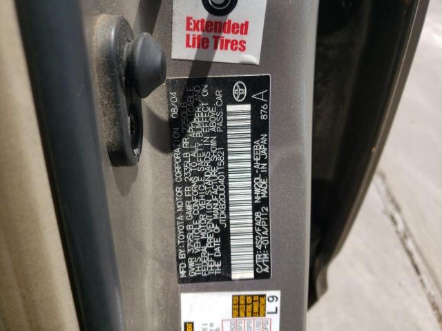 Photo 10 from auction – 2004 TOYOTA PRIUS with VIN JTDKB20U040115821