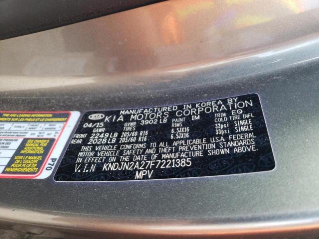 Photo 10 from auction – 2015 KIA SOUL with VIN KNDJN2A27F7221385