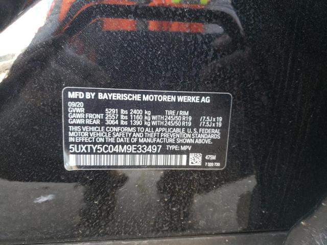 Photo 10 from auction – 2021 BMW X3 XDRIVE3 with VIN 5UXTY5C04M9E33497