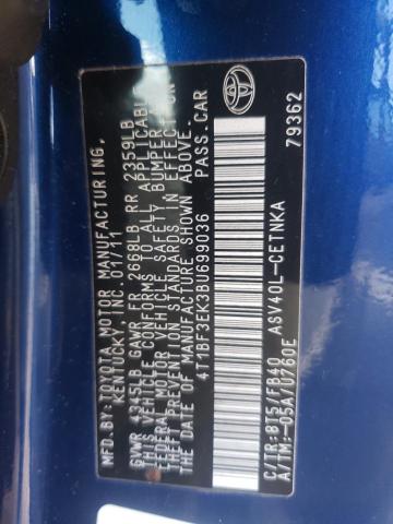 Photo 10 from auction – 2011 TOYOTA CAMRY BASE with VIN 4T1BF3EK3BU699036
