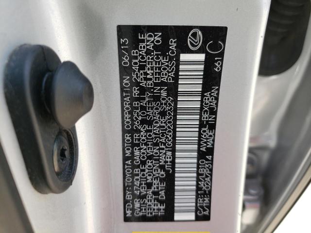 Photo 10 from auction – 2013 LEXUS ES 300H with VIN JTHBW1GG6D2032329
