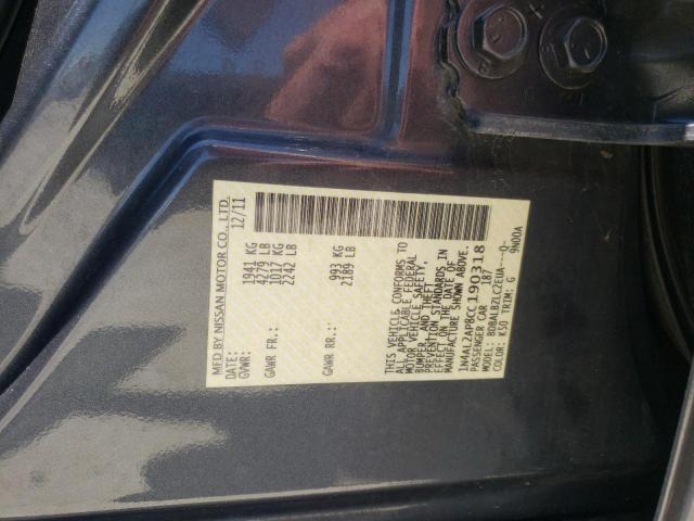 Photo 10 from auction – 2012 NISSAN ALTIMA BAS with VIN 1N4AL2AP8CC190318