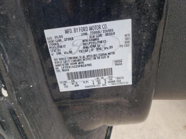 Photo 10 from auction – 2005 FORD F150 with VIN 1FTPX14525FB24782