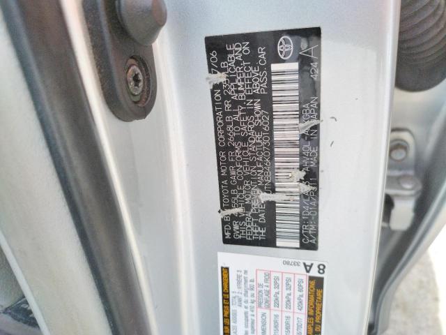Photo 10 from auction – 2007 TOYOTA CAMRY HYBR with VIN JTNBB46K073016027