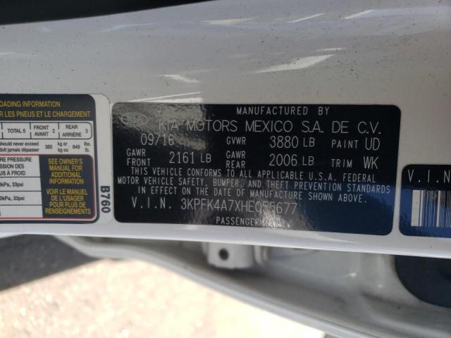 Photo 10 from auction – 2017 KIA FORTE LX with VIN 3KPFK4A7XHE055677