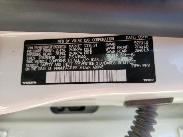 Photo 10 from auction – 2015 VOLVO XC60 T5 PR with VIN YV4612RK2F2630703