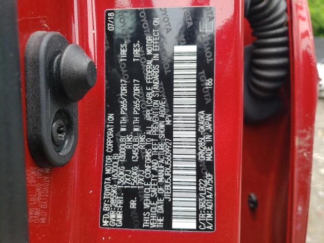 Photo 10 from auction – 2018 TOYOTA 4RUNNER SR with VIN JTEBU5JRXJ5609927