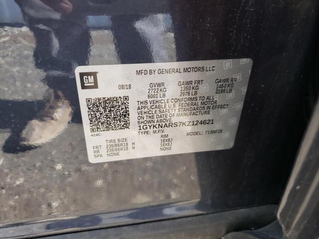 Photo 10 from auction – 2019 CADILLAC XT5 with VIN 1GYKNARS7KZ124621