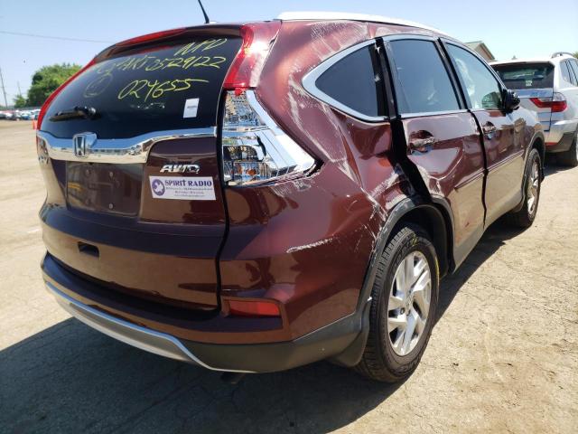 Photo 4 from auction – 2016 HONDA CR-V EXL with VIN 5J6RM4H73GL024655