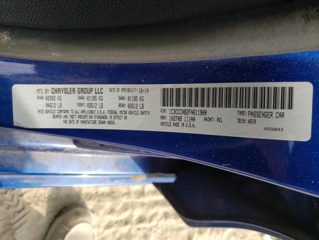 Photo 10 from auction – 2015 CHRYSLER 200 LIMITE with VIN 1C3CCCAB2FN611900