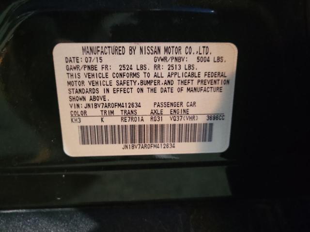 Photo 10 from auction – 2015 INFINITI Q50 BASE with VIN JN1BV7AR0FM412634