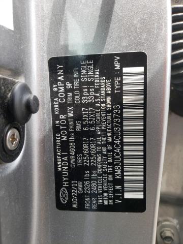 Photo 10 from auction – 2012 HYUNDAI TUCSON GLS with VIN KM8JUCAC4CU373733