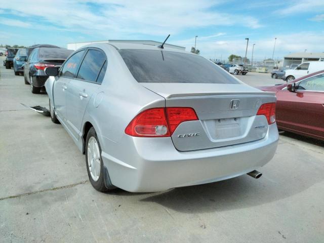 Photo 3 from auction – 2008 HONDA CIVIC HYBR with VIN JHMFA362X8S023317