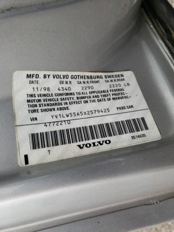 Photo 10 from auction – 1999 VOLVO V70 with VIN YV1LW55A5X2579425