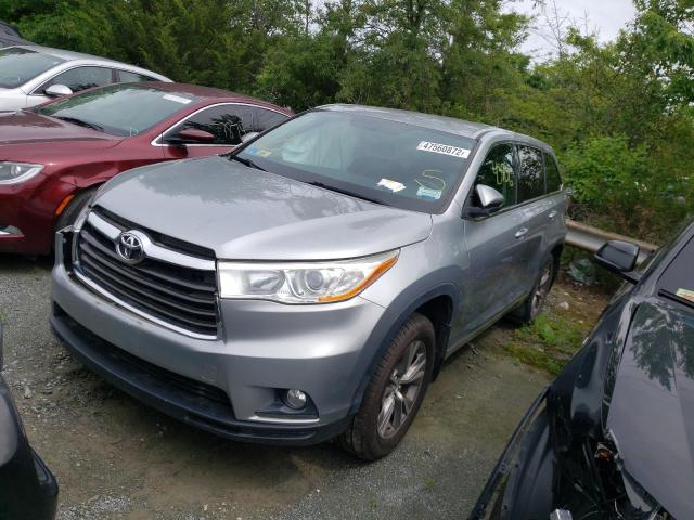 Photo 2 from auction – 2014 TOYOTA HIGHLANDER with VIN 5TDBKRFH4ES016744