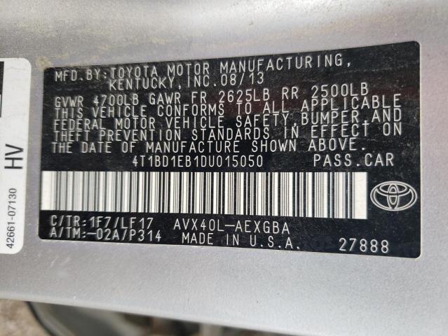 Photo 10 from auction – 2013 TOYOTA AVALON HYB with VIN 4T1BD1EB1DU015050