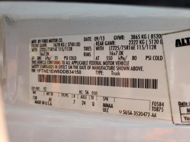 Photo 10 from auction – 2013 FORD E150 with VIN 1FTNE1EW6DDB34150