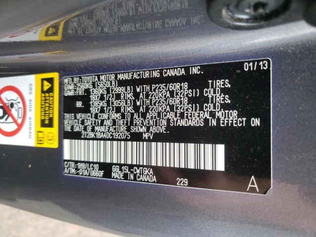 Photo 10 from auction – 2013 LEXUS RX 350 BAS with VIN 2T2BK1BA4DC192075