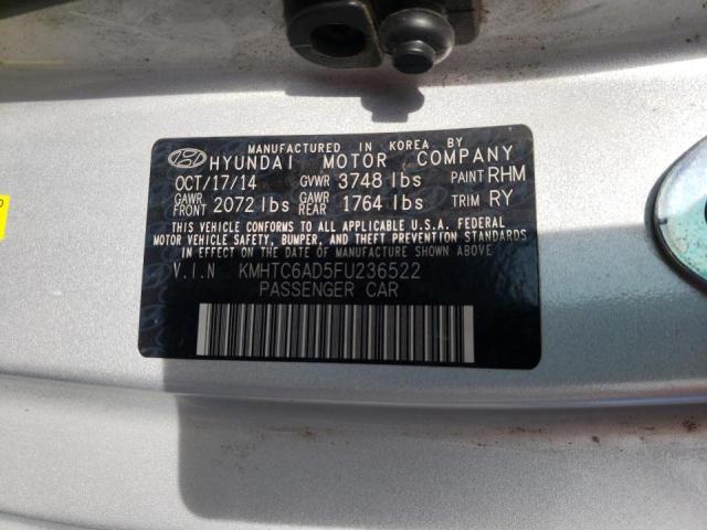Photo 10 from auction – 2015 HYUNDAI VELOSTER with VIN KMHTC6AD5FU236522