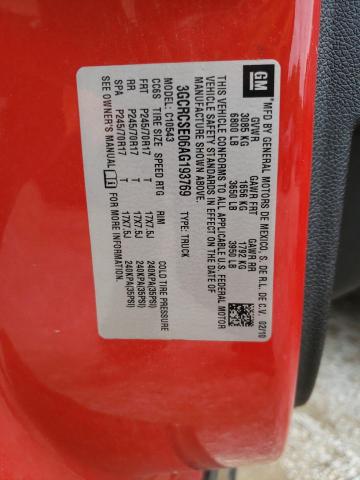 Photo 10 from auction – 2010 CHEVROLET SILVERADO with VIN 3GCRCSE06AG193769