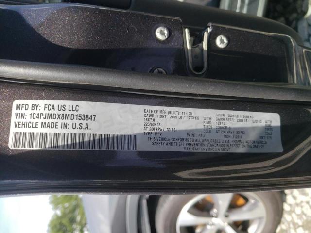 Photo 10 from auction – 2021 JEEP CHEROKEE L with VIN 1C4PJMDX8MD153847