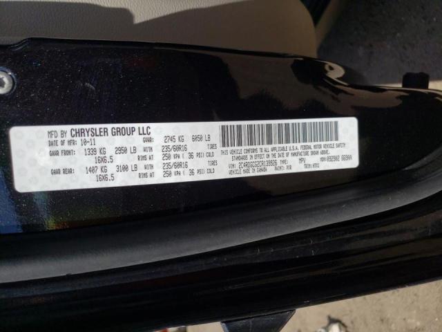 Foto 10 de la subasta – 2012 DODGE GRAND CARA con VIN 2C4RDGCG2CR139926