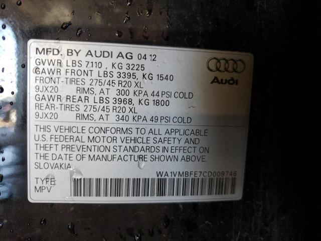 Photo 10 from auction – 2012 AUDI Q7 PRESTIG with VIN WA1VMBFE7CD009746