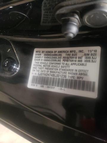 Photo 10 from auction – 2011 HONDA ELEMENT EX with VIN 5J6YH2H74BL001236