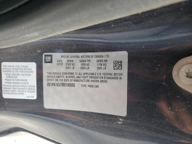Photo 10 from auction – 2013 CHEVROLET CAMARO 2SS with VIN 2G1FK1EJ7D9190556