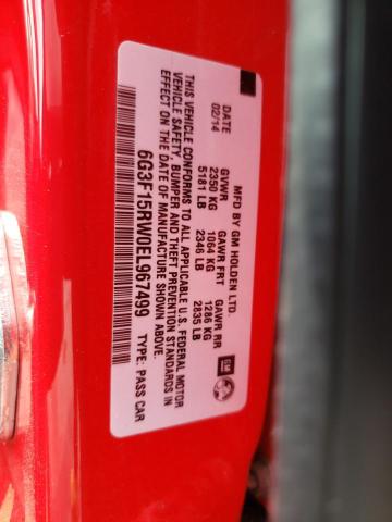 Photo 10 from auction – 2014 CHEVROLET SS with VIN 6G3F15RW0EL967499
