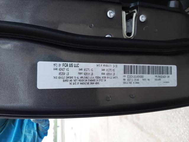 Photo 10 from auction – 2018 DODGE CHARGER GT with VIN 2C3CDXJG3JH249383