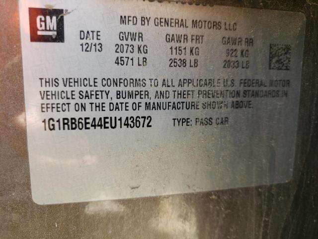 Photo 10 from auction – 2014 CHEVROLET VOLT with VIN 1G1RB6E44EU143672