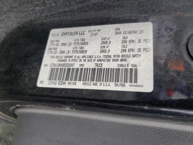 Photo 10 from auction – 2008 DODGE RAM 1500 S with VIN 1D7HU18NX8S559347