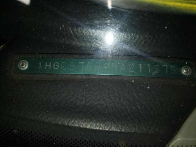 Photo 10 from auction – 1992 HONDA ACCORD EX with VIN 1HGCB7679NA211575