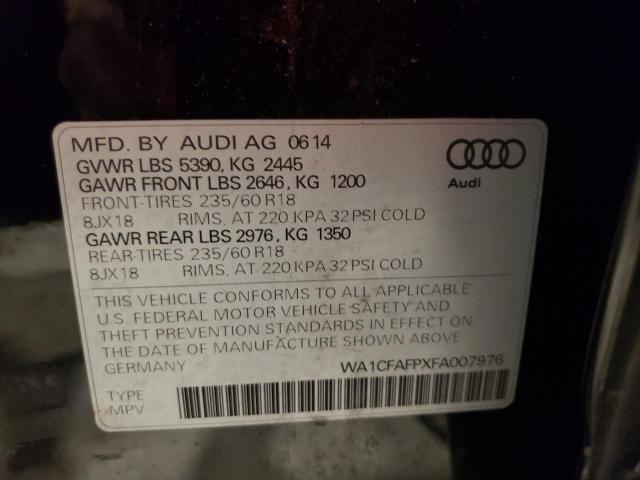 Photo 10 from auction – 2015 AUDI Q5 PREMIUM with VIN WA1CFAFPXFA007976